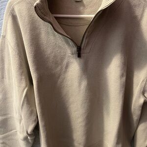 Tommy Bahama Tan Zip-Up Sweater